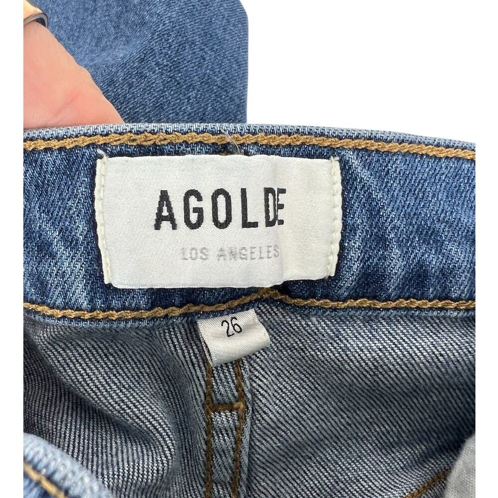 Agolde Riley Long High Rise Straight Jeans - Picture 7 of 12